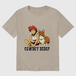 Футболка оверсайз мужская Эйн & Эд, цвет: миндальный