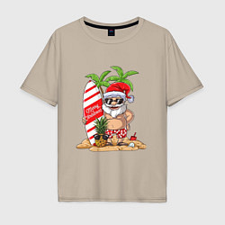 Мужская футболка оверсайз Santa on Vibe