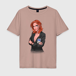 Мужская футболка оверсайз Dana Scully X-Files