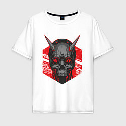 Мужская футболка оверсайз SHLSHK Cyber Skull Collection