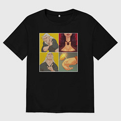 Мужская футболка оверсайз Ведьмаку Заплатите Чеканной Монетой