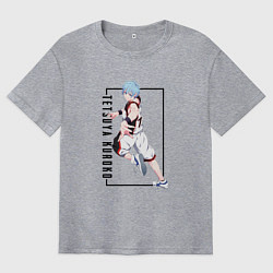 Футболка оверсайз мужская Бакскетбол Куроко Тэцуя Куроко, цвет: меланж