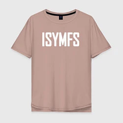 Футболка оверсайз мужская ISYMFS CT Fletcher, цвет: пыльно-розовый