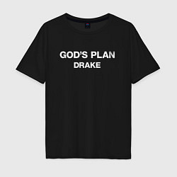 Мужская футболка оверсайз Gods Plane, Drake