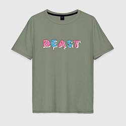 Мужская футболка оверсайз Mr Beast - Art 1