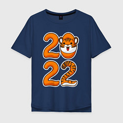 Мужская футболка оверсайз Тигр 2022