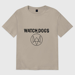 Футболка оверсайз мужская Watch Dogs, цвет: миндальный