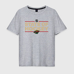 Мужская футболка оверсайз Minnesota Wild NHL Миннесота Уайлд НХЛ