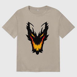 Мужская футболка оверсайз ЛИЦО SHADOW FIEND DOTA2