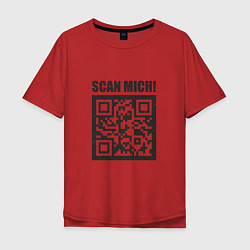 Мужская футболка оверсайз Scan Mich