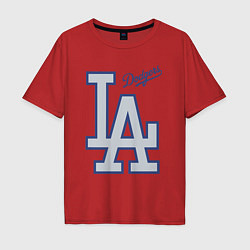 Мужская футболка оверсайз Los Angeles Dodgers - baseball team
