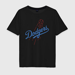 Мужская футболка оверсайз Los Angeles Dodgers baseball