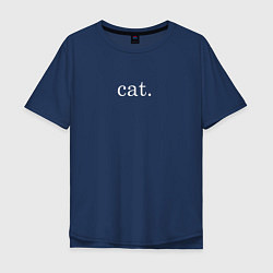 Мужская футболка оверсайз Кошечка cat