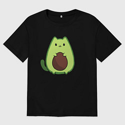 Футболка оверсайз мужская Avo cat o, цвет: черный