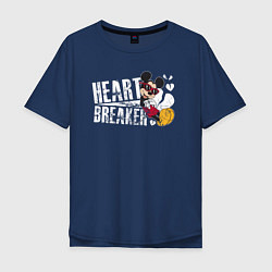 Мужская футболка оверсайз Mickey heart Breaker