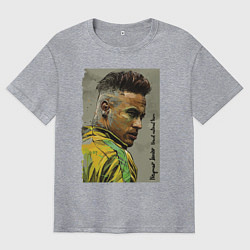 Футболка оверсайз мужская Neymar Junior - Brazil national team, цвет: меланж