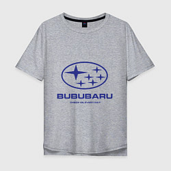 Мужская футболка оверсайз Subaru Bububaru