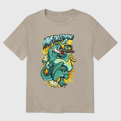 Футболка оверсайз мужская Zilla swiminG, цвет: миндальный