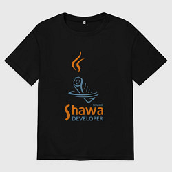 Футболка оверсайз мужская Senior Shawa Developer, цвет: черный