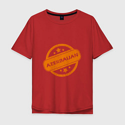 Мужская футболка оверсайз Азербайджан Orange