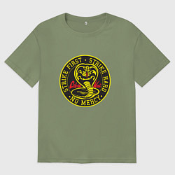 Мужская футболка оверсайз Кобра Кай Большое Лого