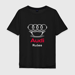 Мужская футболка оверсайз Audi rules