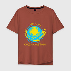 Мужская футболка оверсайз Сделано в Казахстане