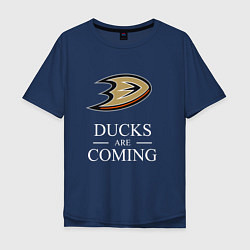 Мужская футболка оверсайз Ducks Are Coming, Анахайм Дакс, Anaheim Ducks