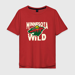 Мужская футболка оверсайз Миннесота Уайлд, Minnesota Wild