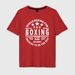 Футболка оверсайз мужская PRO BOXING, цвет: красный