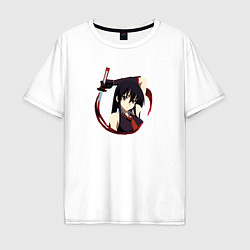 Мужская футболка оверсайз Убийца Акамэ Akame ga Kill, Акамэ Akame, Demon Mur