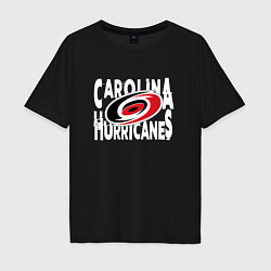 Мужская футболка оверсайз Каролина Харрикейнз, Carolina Hurricanes