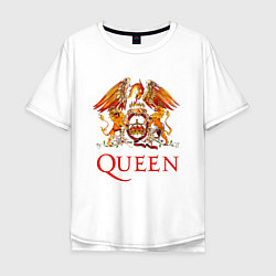 Мужская футболка оверсайз Queen, логотип