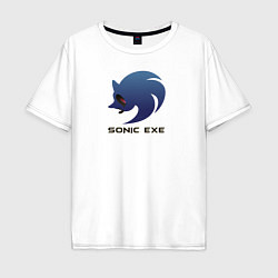 Мужская футболка оверсайз Sonic exe logo