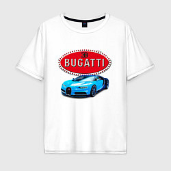 Футболка оверсайз мужская Bugatti - motorsport, цвет: белый