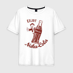 Мужская футболка оверсайз Наслаждайся Нука Колой!