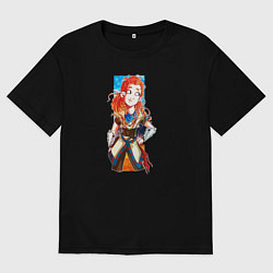 Мужская футболка оверсайз Элой арт Horizon Forbidden West