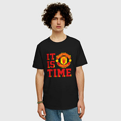 Футболка оверсайз мужская It is Manchester United Time Манчестер Юнайтед, цвет: черный — фото 2