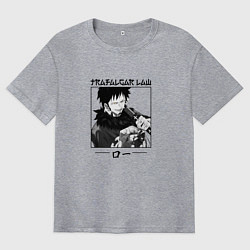 Футболка оверсайз мужская Ван-Пис, Трафальгар Ло Trafalgar Law, цвет: меланж