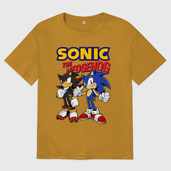 Мужская футболка оверсайз ЕЖ СОНИК SONIC THE HEDGEHOG