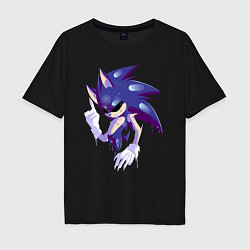 Мужская футболка оверсайз Sonic Exe Sketch