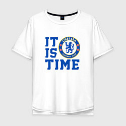 Футболка оверсайз мужская It is Chelsea time Челси, цвет: белый