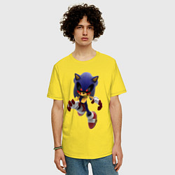 Футболка оверсайз мужская Sonic Exe Hedgehog, цвет: желтый — фото 2