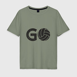 Мужская футболка оверсайз Go Volleyball