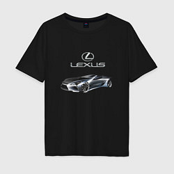 Футболка оверсайз мужская Lexus Motorsport, цвет: черный