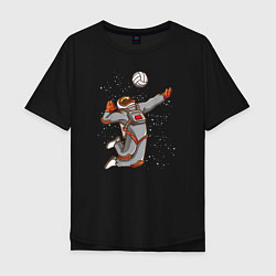 Мужская футболка оверсайз Мощный космический удар