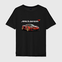 Мужская футболка оверсайз McLaren Motorsport!