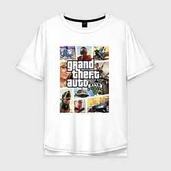 Мужская футболка оверсайз GTA V Logos