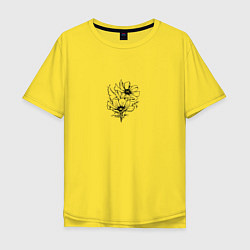 Футболка оверсайз мужская Цветокмака, цвет: желтый