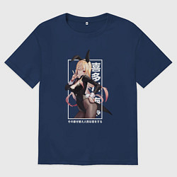 Мужская футболка оверсайз Marin in a rabbit costume